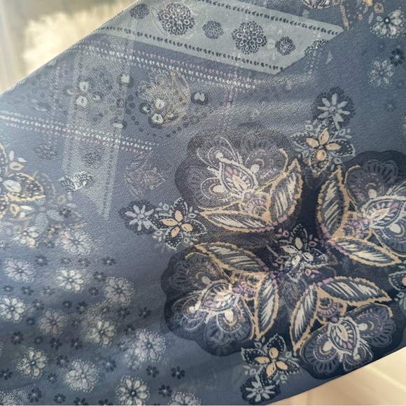 Addition Elle x Michel Studio Blue Boho Printed Midi Dress Size 18 NWT - Picture 9 of 13